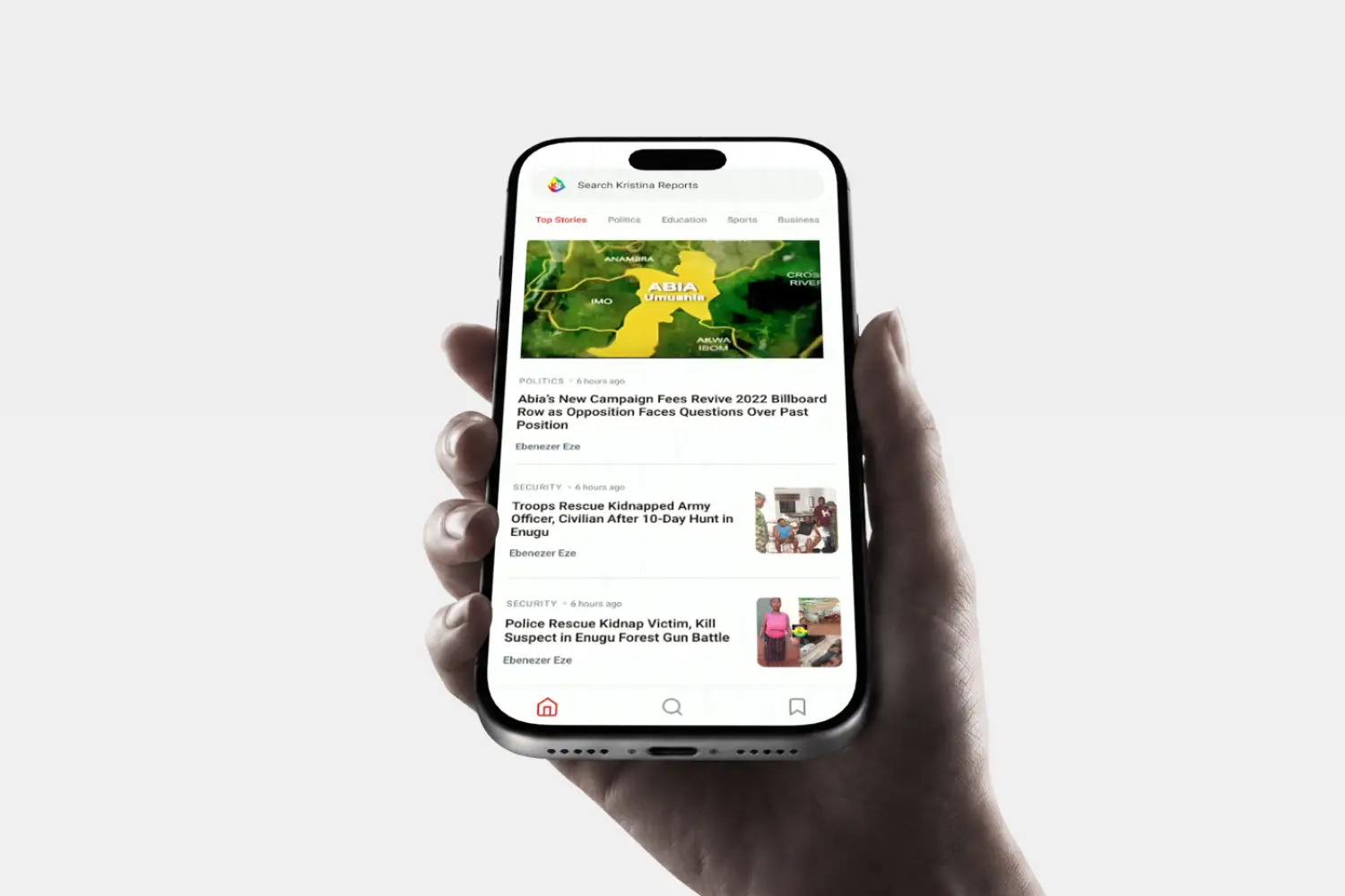 Kristina Reports mobile app preview